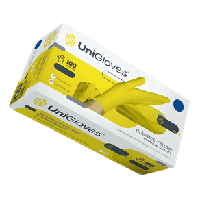 Luva-de-Latex-Descartavel-Amarelo-sem-Po-Unigloves