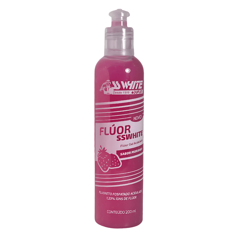 Flúor Gel Acidulado Morango 200ml SSWhite - tb0548
